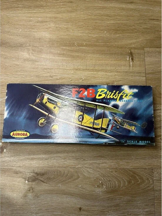 AURORA 1/48 BRISTOL F2B BRISFIT WW1 RFC RAF FIGHTER Airplane Kit# 113-98 1957