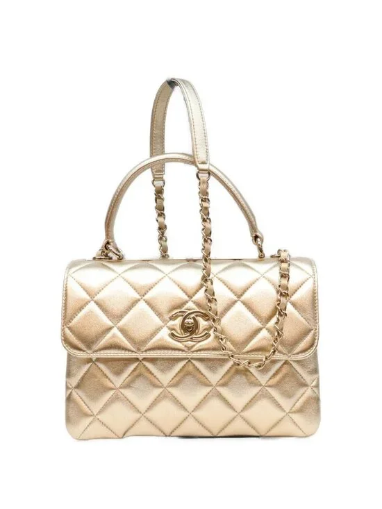 Chanel Gold Trendy CC Small Lambskin Shoulder Bag
