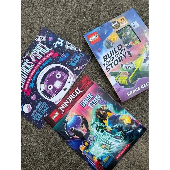 Space LEGO Ninjago Activity Book Set Bundle Multicolor Creative Play