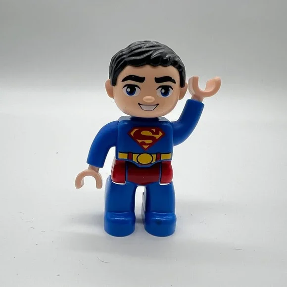 LEGO Duplo Superman Minifigure DC Comics Justice League Blue Suit Figure