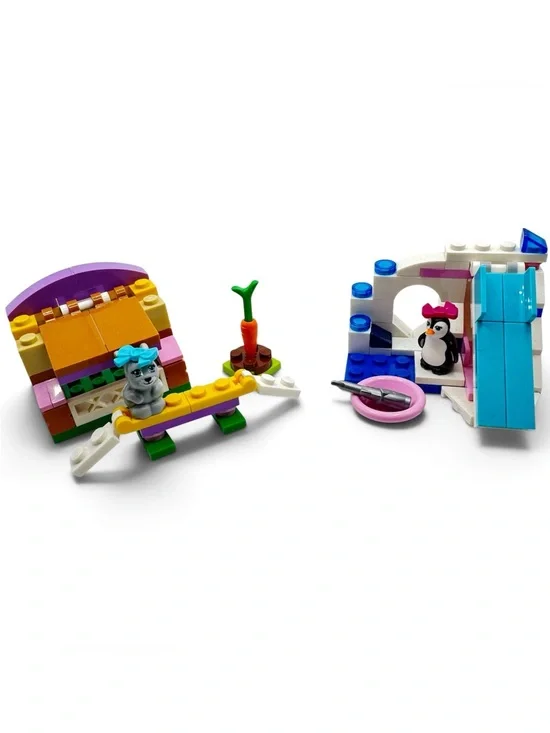 LEGO Friends Penguin & Bunny Lot 41043 & 41022 Complete Set Lot