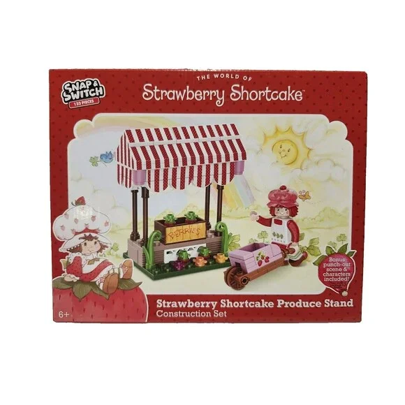 World‎ Of Strawberry Shortcake Fruit Stand Snap & Switch Construction Set NEW