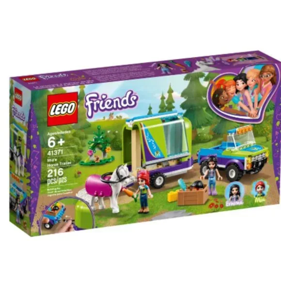 Lego Friends Mia's Horse Trailer Incomplete Set 41371‎ Horse Mia Emma