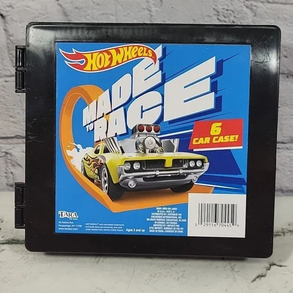 Hot Wheels Storage Case CAR HOLDER 6 CAR‎ TRAVEL BOX With 6 Cars Included