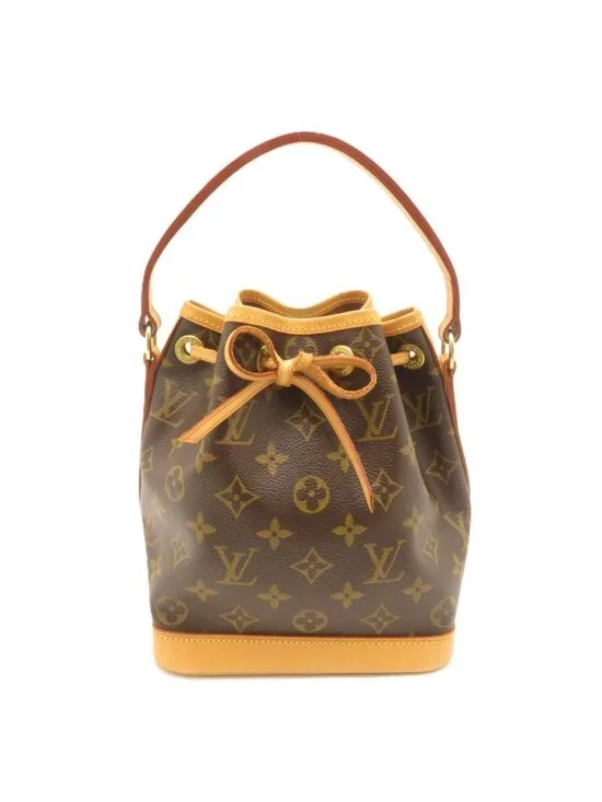 Louis Vuitton Mini Noe Monogram Handbag Canvas Brown