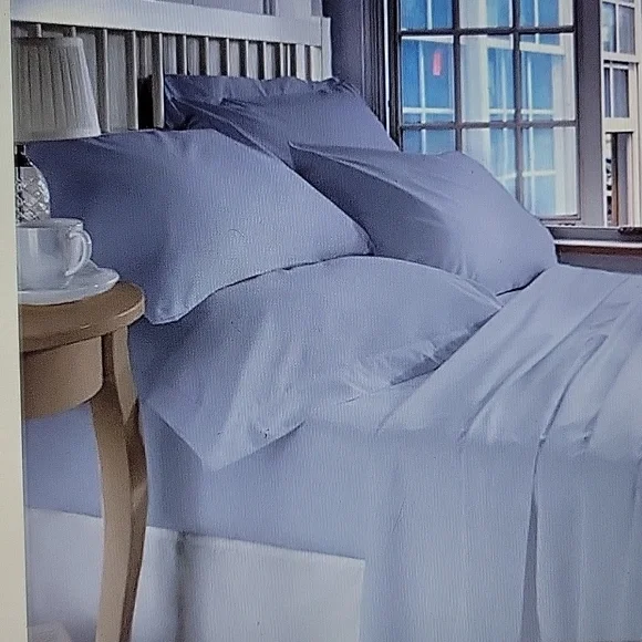 Zecott Tencel Lyocell Queen Sheet Set Silver 300 thread count deep pocket New…