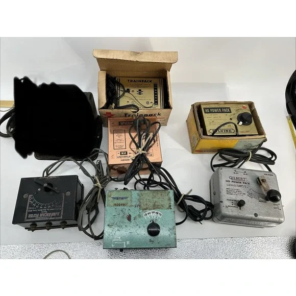 Vintage Model Train Transformer & Power Pack Lot Of 6 MRC Lionel Etc