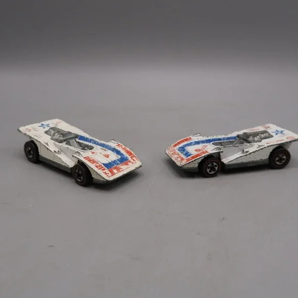 1973 Hot Wheels Redline STEAM ROLLER Flying Colors Mattel Hong Kong lot‎ of 2