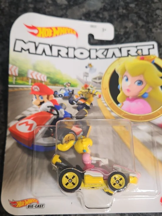 Princess Peach Pink & Yellow Kart Die-Cast Toy