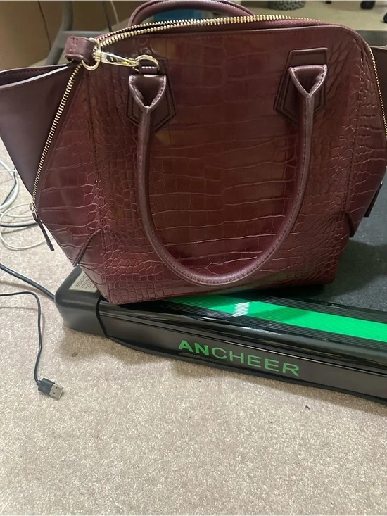 White House Black Market Deep Plum Shoulder Bag