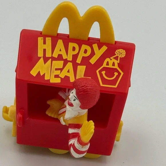 Vintage 1994 Ronald McDonald‎ Happy Meal Box Train Car McDonald's Toy 825-138