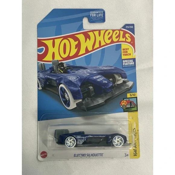 Hot Wheels 2022 HW Art Cars 9/10 Electro Silhouette #213/250 Blue - New‎ BinB