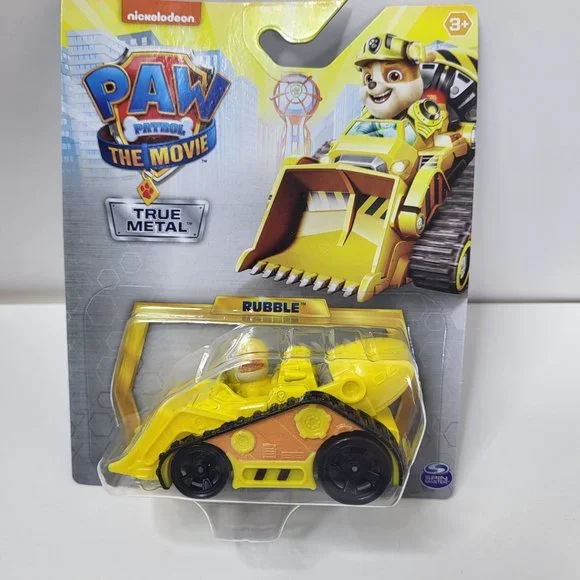 Spin Master Paw Patrol The Movie Rubble‎ True Metal Diecast Vehicle Nickelodeon