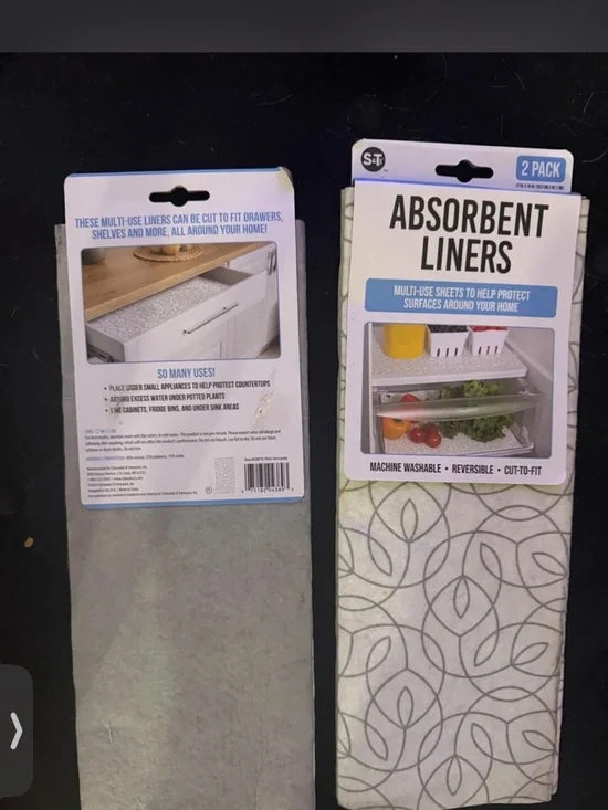 Absorbent Liners 2-Pack by – Gray Leaf Pattern