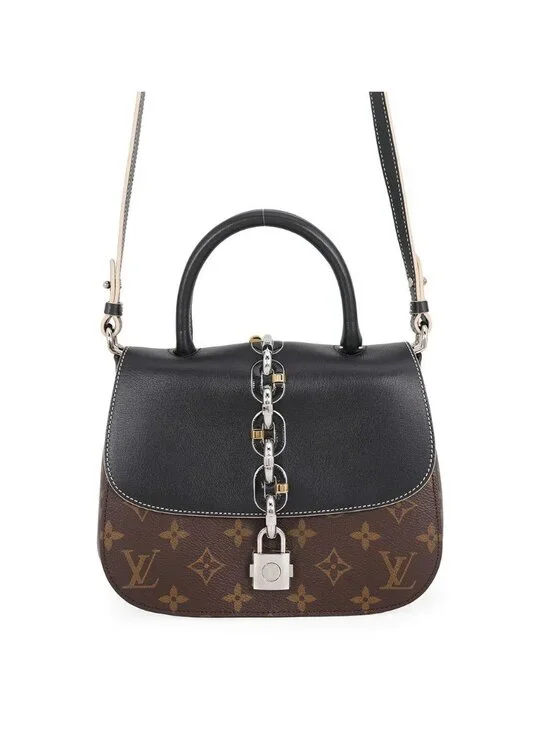 Louis Vuitton Handbag Monogram Chain It PM 2-Way Black