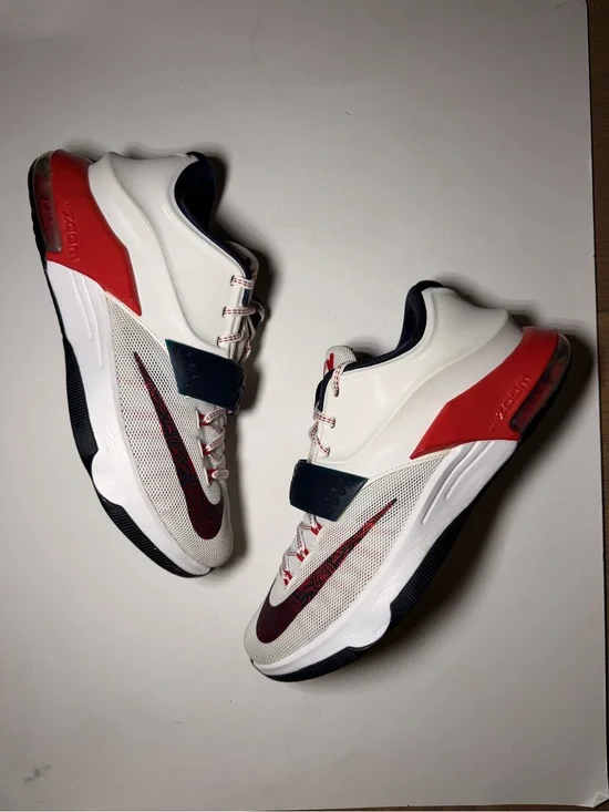 Nike KD 7 USA 653996 146 White Obsidian University Red size 8.5