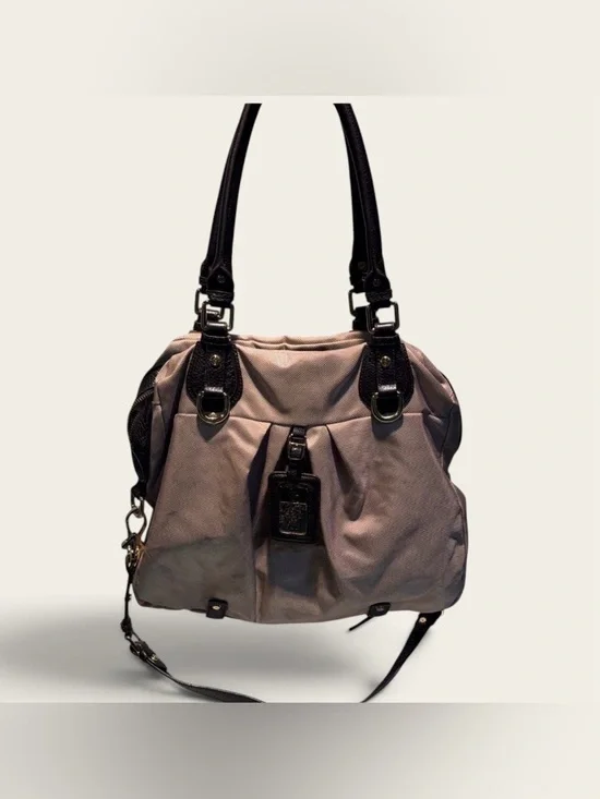 Chic Tan and Black Women's Shoulder Bag