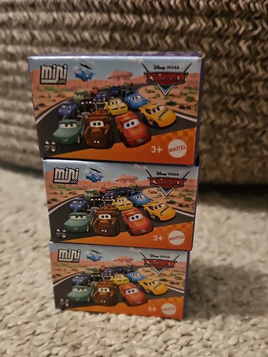 Disney Cars Mini Racers Race to Celebrate McQueen Mater DJ Lot of 3