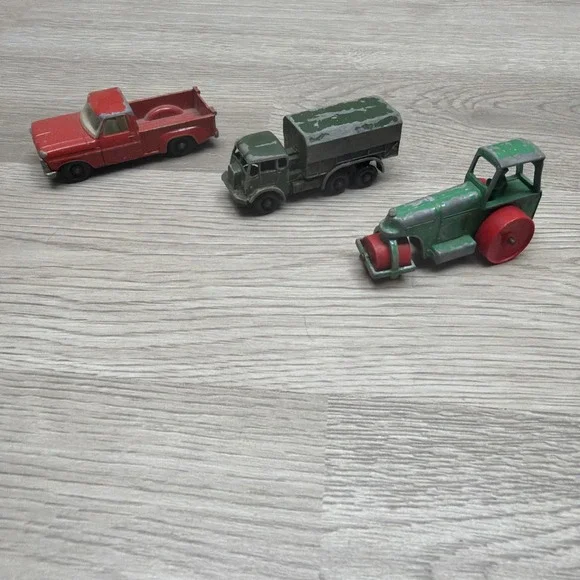 Matchbox‎ Lesney No 6 Ford Pick Up, No 1 Aveling Barford Road Roller, No 62 GSL