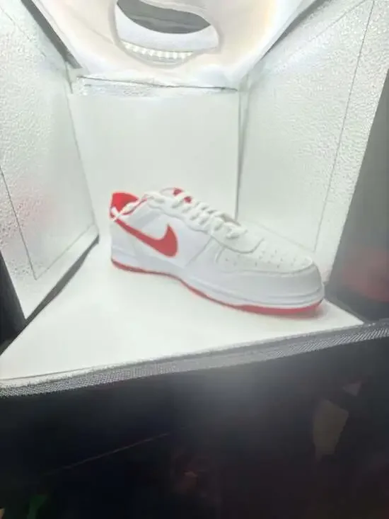 Nike Big Nike Low White/Gym Red Size 11.5 Mens