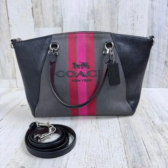 COACH Horse And Carriage Jacquard Kitt Crossbody Bag