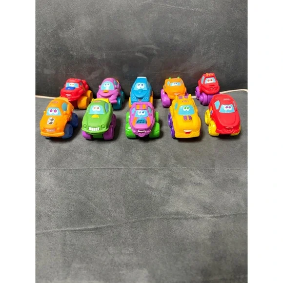 Playskool Lil Chuck & Friends 10 Chunky Mini car Soft Vehicles Toddler Preschool