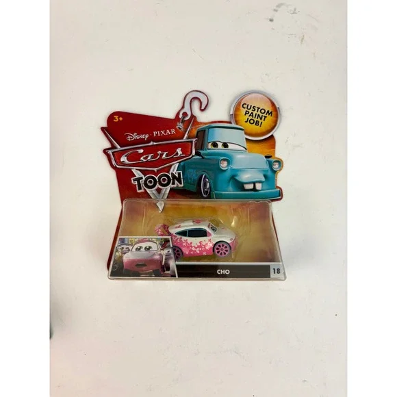 Disney Pixar Cars Toon Cho #18 Custom Paint Job Mattel Diecast New Sealed