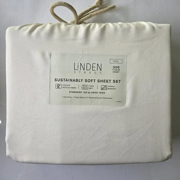 Cream Linden Street Soft Sheet Set