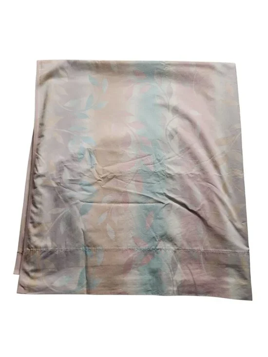 Vintage Ombre Pastel Vines Percel JC Penny’s Full Flat Sheet Juliet