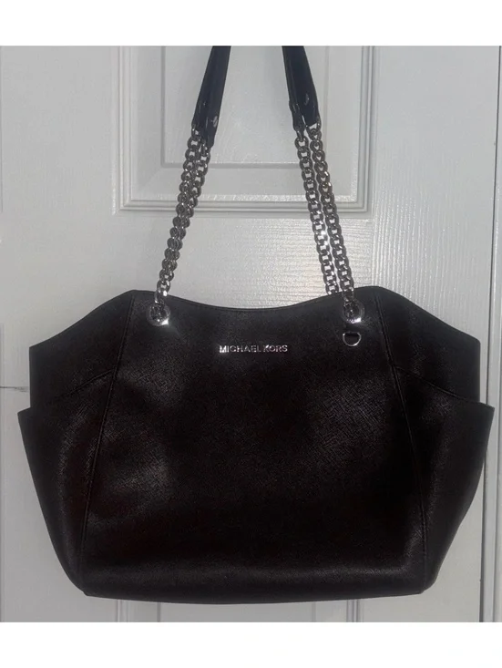 Michael Kors Black Saffiano Leather Shoulder Tote Bag