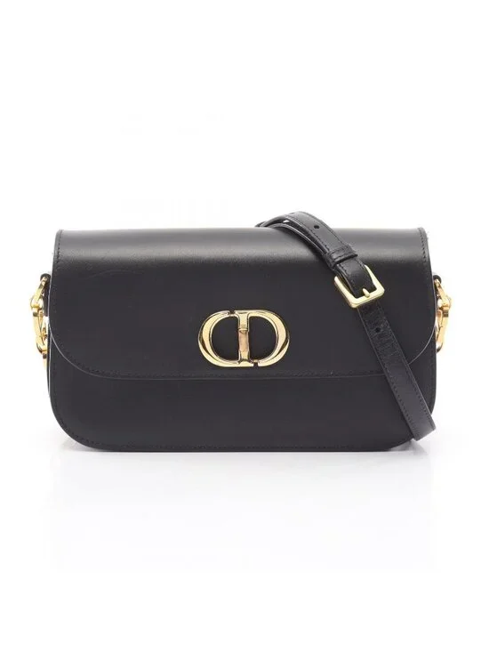 Dior Shoulder Bag 30 Montaigne Avenue Black Leather 30 Small