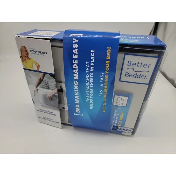 Better Bedder Queen Size Easy Bed Making Headband Back by Lori Greiner Just Tuck