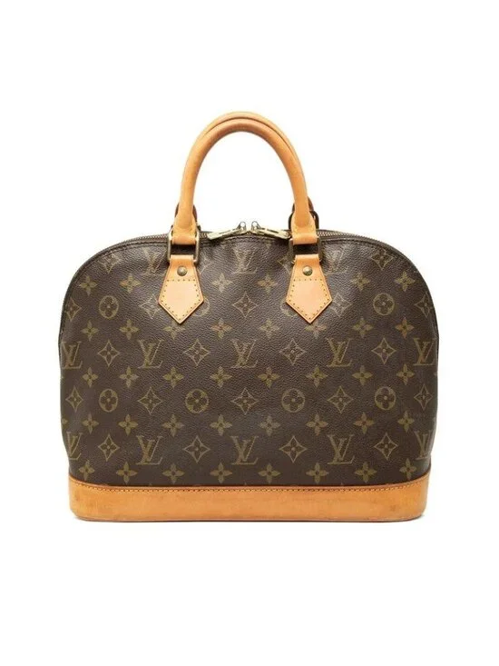 Louis Vuitton Monogram Alma PM 2-Way Shoulder Bag Brown Leather