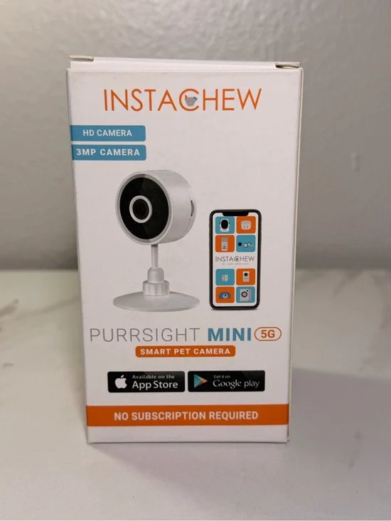 Instachew Purrsight Mini 5G Smart Pet Camera - White