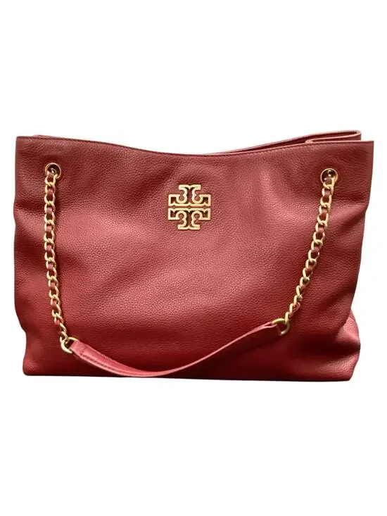 Tory Burch Purse Women 1Size Straps Partially With Chain Britten Pebbled Leather
