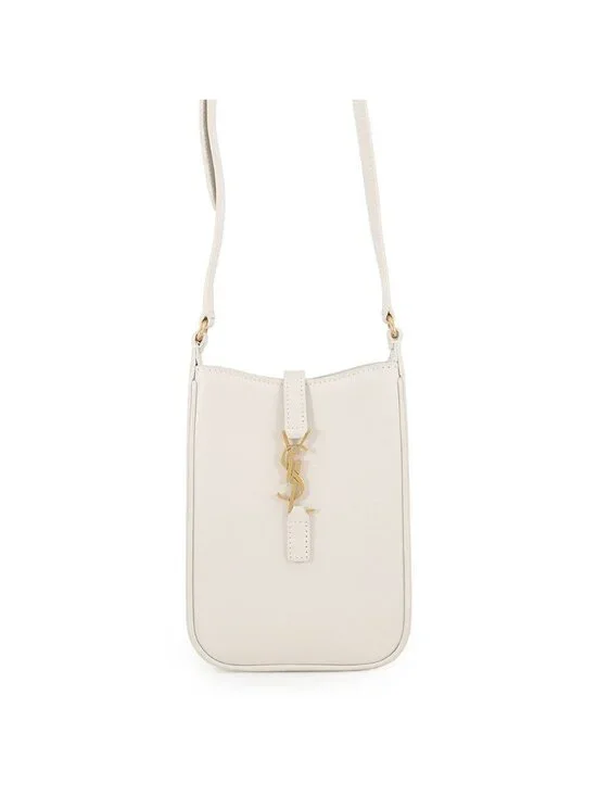 Saint Laurent Paris Shoulder Bag Le 5 A 7 Mini Vertical Calfskin White