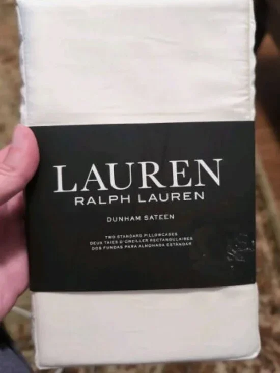 Lauren Ralph Lauren Dunham Cream Dunham Sateen Standard Pillowcases (2)