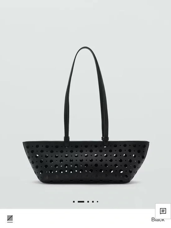 MANGO DIE-CUT SHOULDER BAG - NWT!