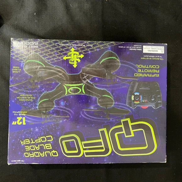 Playmaker Toys QFO Quadro Blade Copter 12in Infrared Remote Control Drone 226118