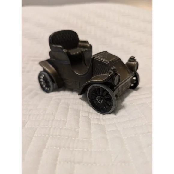 Vtg Brass Finish 1902‎ Rambler Metal Car Bank Banthrico Wisconsin National Bank