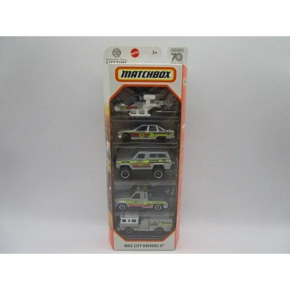 Matchbox 70 Years Special Edition MBX City Driver II 5 Pack 1:64 Diecast Car