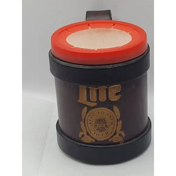 Miller Lite Leather Can Koozie Styrofoam‎ Insert