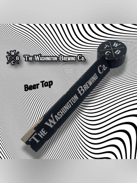 The Washington Brewing Co. Black and White Beer Tap V Breweriana