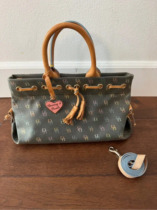 Vintage Dooney & Bourke Multicolor Tassel Tote
