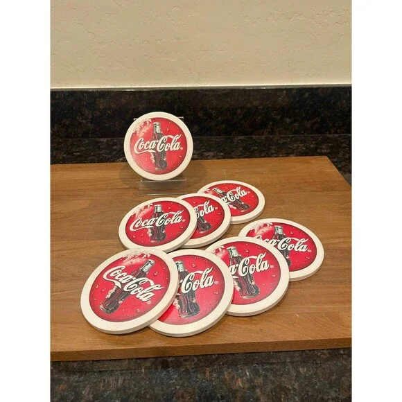 Vintage Collectible Coca-Cola 8 Coasters 2000