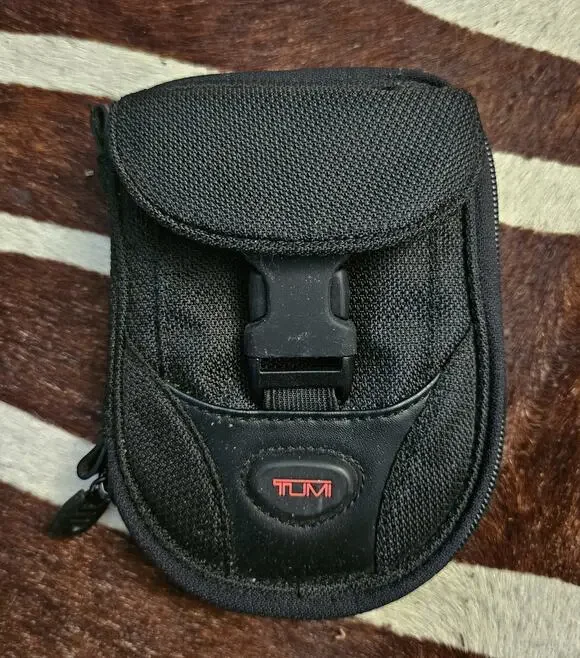 TUMI Ballistic Nylon Mini Travel Pouch EDC Organizer Cross Body