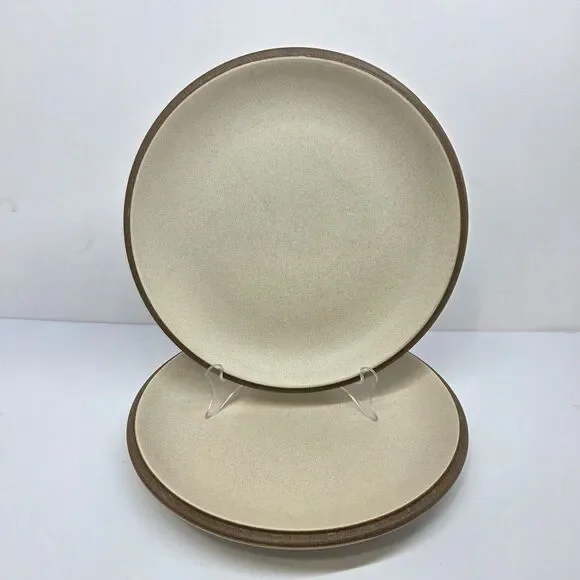 Crown Ceramics For Cracker Barrel DUNE Set Of 2 Beige 10 1/2
