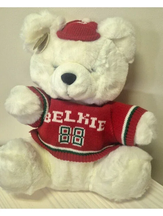 Vintage 1988 Belk Belkie Christmas Teddy Bear Plush 100th Anniversary 15