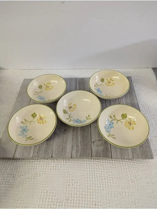 Vintage Franciscan DAISY Set of 5 Dessert Berry Bowls 5 1/8