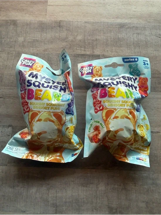 RMS Crazy Fun Mystery Squishy Bears Series 6 Bundle of 2 Sealed NWT Viral